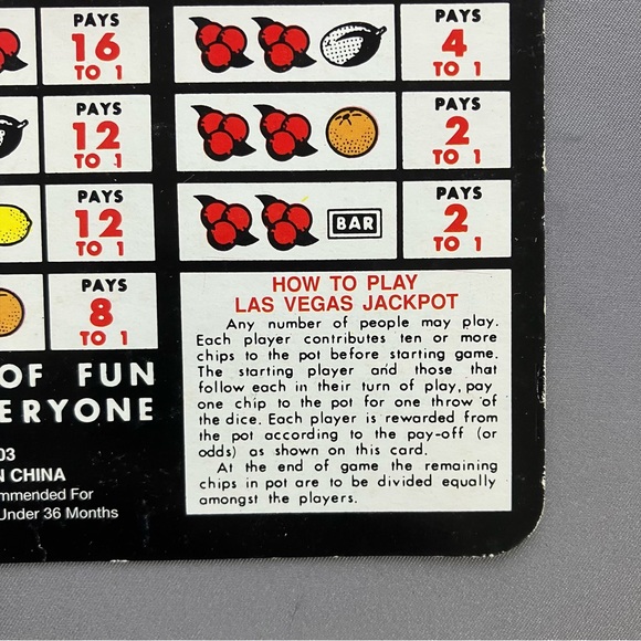Las Vegas Jack Pot Dice Game, NWOT - Picture 2 of 3